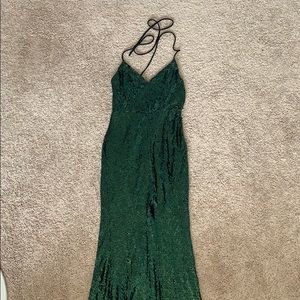 Windsor Green Sequin Prom Dress